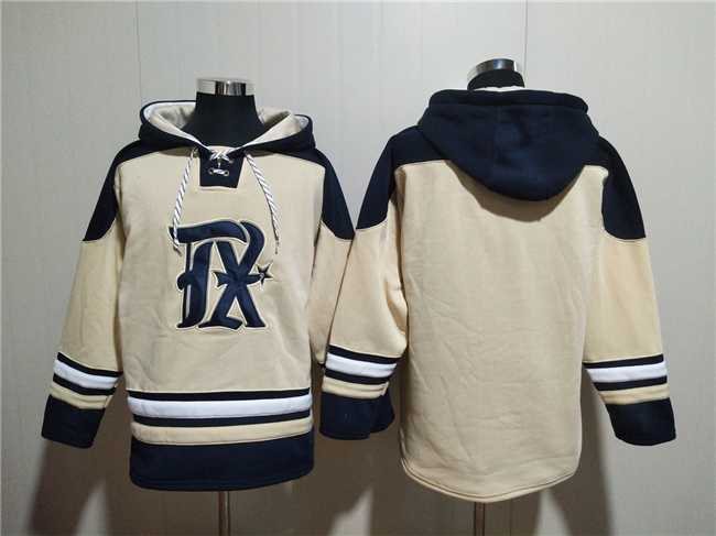 Men's Texas Rangers Blank Cream Ageless Must-Have Lace-Up Pullover Hoodie,We sell and wholesale Men's Texas Rangers Blank Cream Ageless Must-Have Lace-Up Pullover Hoodie on line form chian!